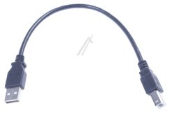 USB-A ADAPTERKABEL,  USB-B,  2.0, SCHWARZ,  0,25M