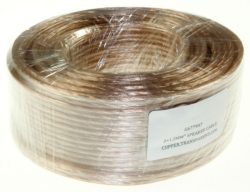 2X1,5MM² LAUTSPRECHERKABEL TRANSPARENT,  CU (KUPFER),  25M