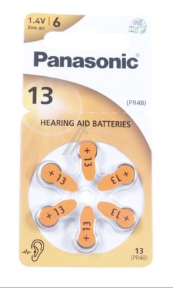 PR13 PR-13(48)/ 6LB BATERIJE ZA SLUŠNI APARAT CINK-VAZDUH 1.4V,  300MAH BLISTER OD 6 KOM