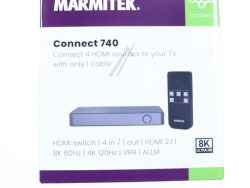 CONNECT 740 25008457 HDMI SWITCH 8K 60HZ – 4K 120HZ – 4 EINGÄNGE /  1 AUSGANG,  HDMI 2.1