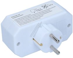 A3 W 17462 -ADAPTER,  1X -> 2XEURO 1,KOMPAKT, WEISS