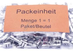 F503630012 FLACHSTECKHÜLSE 6,3MM X 0,8MM 100 STÜCK FÜR 1,5 – 2,5MM² MESSING-VERZINKT