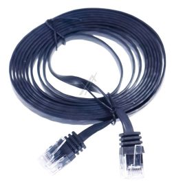 PATCHKABEL CAT6, RJ45, U/ UTP,  SCHWARZ,  2M,  SLIM