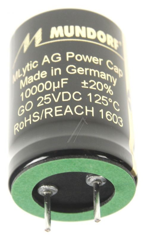 10000UF-25V MLGO25-10000 AUDIO ELKO RADIAL 125° 25X35MM SNAP-IN