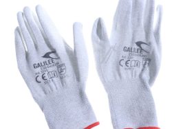 GALILEE 3203-GR7 ESD-HANDSCHUHE GRÖSSE 7/ S MIT PU-FINGERKUPPEN