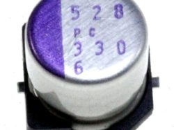 330UF-6,3V SMD POLYMER ELKO 105° 6,3X5,9MM OS-CON
