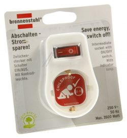1508070 ADAPTERSTECKER SCHUTZKONTAKT MIT SCHALTER