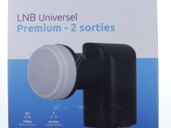670192 LNB TWIN UNIVERSEL PREMIUM (2 SORTIES) 40MM,  0,1DB