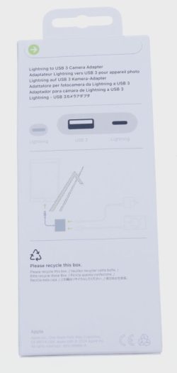 MX5J3ZM/ A LIGHTNING TO USB 3 CAMERA ADAPTER
