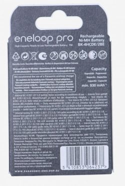 LR03 BK-4HCDE/ 2BE ENELOOP PRO,  READY TO USE AKKU,  AAA 930MAH,  2ER BLISTER