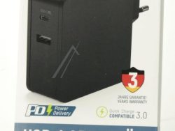 1001-0096 GAN LADEGERÄT 65W 1X USB-C,  1X USB-A,  PD,  QC