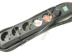 ECO-LINE 1159500400 PRODUŽNI KABL 6 UTIČNICA CRNI 3M