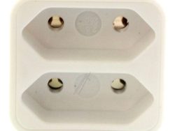 A2 W 7295 -ADAPTER,  AUF 2X EURO,  KOMPAKT,  WEISS