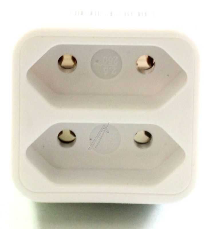 A2 W 7295 -ADAPTER AUF 2X EURO KOMPAKT WEISS