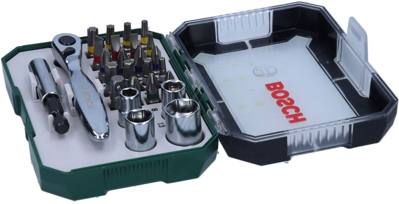 2607017322 BOSCH 26-DELNI SET BITOVA I ČEGRTALJKI