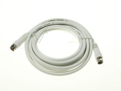 F-ANSCHLUSSKABEL 3,5M CLASS A GERADE WEISS