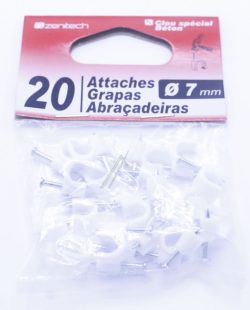122807 20 ATTACHES PLASTIQUES 7 BLC