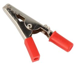 KROKODILKLEMME ROT MIT SCHRAUBE 60MM