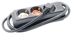 ECO-LINE 1158620015 STECKDOSENLEISTE 3-FACH SCHWARZ 1,5M