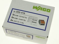 222-413 3-LEITER-VERBINDUNGSKLEMME 0,08-4,0MM² – 50 STÜCK VPE