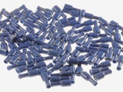 6,4X0,8MM FLACHSTECKHÜLSE VOLLISOLIERT 100 STK. BLAU 1,5-2,5MM²