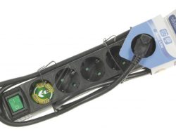 EBLS 5S 27017 5FACH STECKDOSENL.SCHALTBAR KISI, SCHWARZ,1,4M,1,5MM