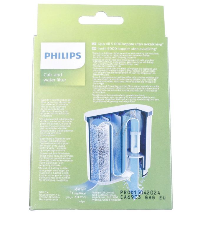 CA6903/ 10 421945062931 FILTER ZA VODU KAFE APARATA ACC V6 LGV 1U WE