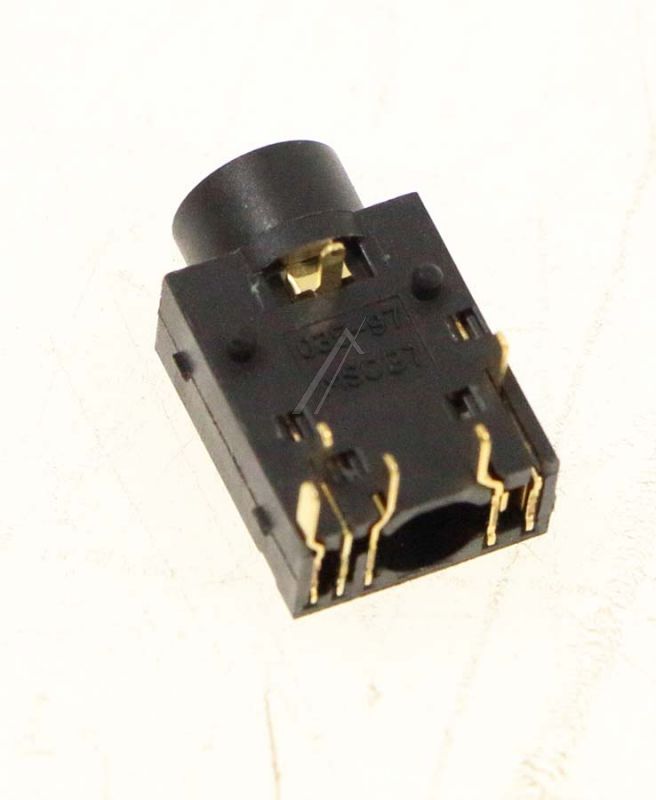 3722-003158 KLINKENBUCHSE 1/ 6P NI BLK WINKEL