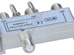 3-FACH VERTEILER 5-1000MHZ MINI F-TECHNIK DÄMPFUNG: 6 DB