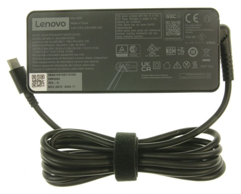 02DL124 PUNJAČ/ ADAPTER ZA NOTEBOOK USB-C PD 65W
