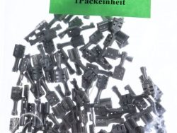 F502630012-V FLACHSTECKHÜLSE 6,3MM X 0,8MM 100 STÜCK FÜR 0,5 – 1,5MM² MESSING-VERZINKT VORGEROLLT