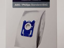 STAUBSAUGERBEUTEL-SET 4 STK. ALTERNATIV FÜR PHILIPS 3-D GR201S /  E200S /  FC8021