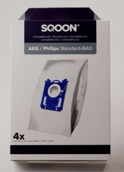 STAUBSAUGERBEUTEL-SET 4 STK. ALTERNATIV FÜR PHILIPS 3-D GR201S /  E200S /  FC8021