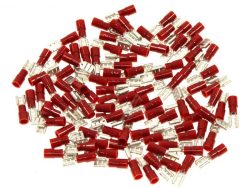4,8X0,8MM FLACHSTECKHÜLSE 100ST ROT