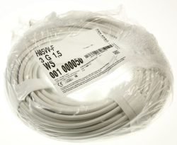 H05VV-F3G1,5 312.800.02 ANSCHLUSSKABEL,  50M RING 3X1,5 MM² WEISS