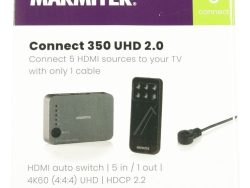 CONNECT 350 UHD 2.0 25008367 HDMI SWITCH 4K -5 EIN /  1 AUS – ULTRA HD – HDMI SCHALTER- HDR – 4K60