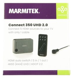CONNECT 350 UHD 2.0 25008367 HDMI SWITCH 4K -5 EIN /  1 AUS - ULTRA HD - HDMI SCHALTER- HDR - 4K60