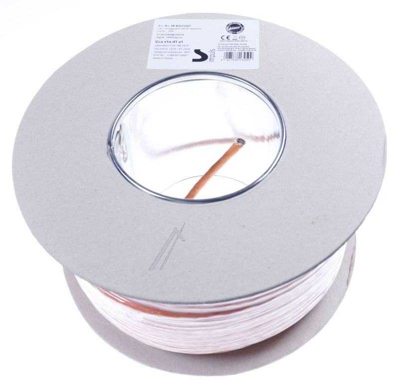 CAT.7 VERLEGEKABEL 1000 MHZ S/ FTP PIMF ORANGE,  100M