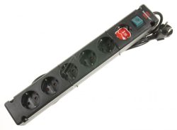 COMFORT-LINE BREMOUNTA 1150650316 STECKDOSENLEISTE 6FACH 3M SCHWARZ MIT SCHALTER DE