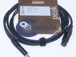 CPM 2,5 FP XLR KUPPLUNG /  KS 6,3MM MONO,  MIT NEUTRIK STECKER,  2,5M