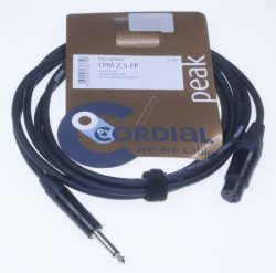 CPM 2,5 FP XLR KUPPLUNG /  KS 6,3MM MONO,  MIT NEUTRIK STECKER,  2,5M