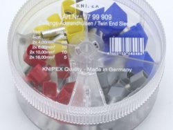 97 99 909 ADERENDHÜLSEN-SORTIMENT 2X4,0 – 2X16MM² ISOLIERT 45STÜCK