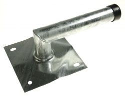 24010 STAHL-WANDHALTER 10X28CM ROHR Ø48MM PLATTE 20X20CM