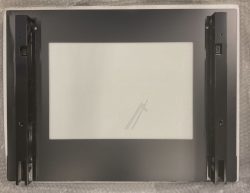 302070200011 BACKOFENTÜRGLASSCHEIBE,  AUSSEN INKL. HALTERUNG