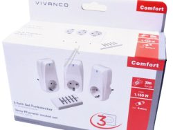 FSS 31000WAL N 61172 INDOOR FUNKSTECKERSET 3FACH ,  1.150W,  WEISS