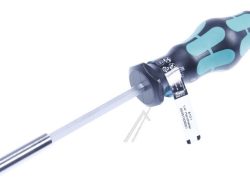 810/ 1 VARIO 05051005001 WERA 810/ 1 ODVIJAČ SA DRŽAČEM ZA BITOVE SA PRIČVRSNIM PRSTENOM,  1/ 4 X 120 MM