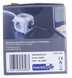 ALEA 1150090 POWER STECKDOSENWÜRFEL 4-FACH (MIT 1,4M KABEL)
