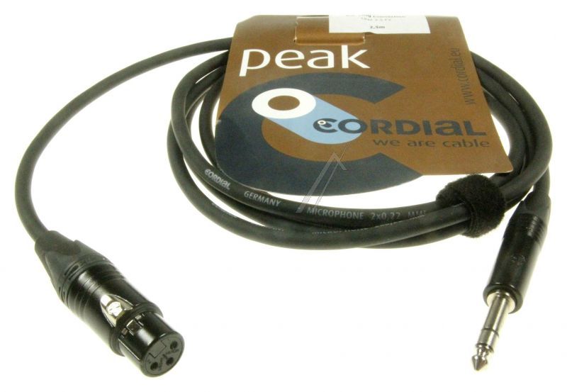 CPM 5 FV XLR KUPPLUNG /  KS 6,3MM STEREO,  MIT NEUTRIK STECKER,  5M