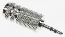 2,5MM-KLINKENSTECKER/ 3,5MM-KLINKENKUPPLUNG STEREO,  METALL