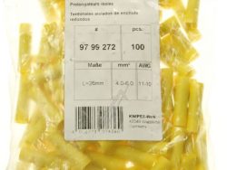 97 99 272 STOSSVERBINDER ISOLIERT,  GELB 100STK